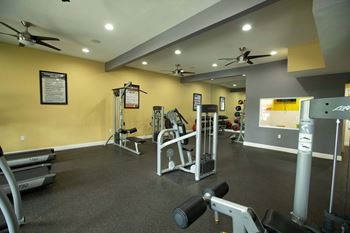 Gym equipment at Willow Creek Apartments, Houston